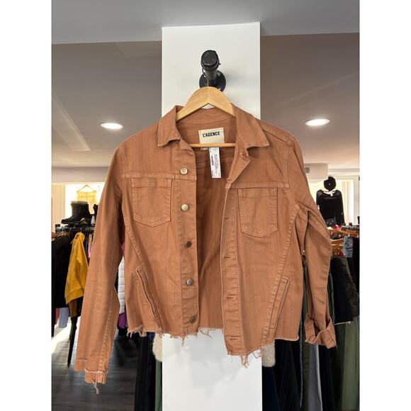 L'AGENCE Jackets & Blazers - L'Agence Janelle Denim Jacket Size L